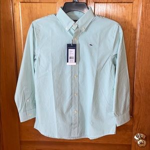 Mint green Boys Vineyard Vine dress shirt